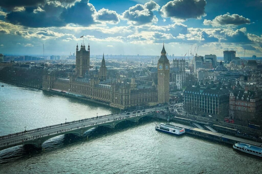 The houses of parliament and big ben.